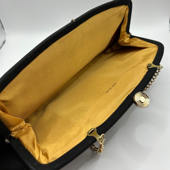 Vintage Black Evening Clutch - Picture 6 of 8